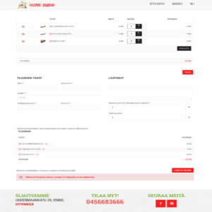 Homesushi order